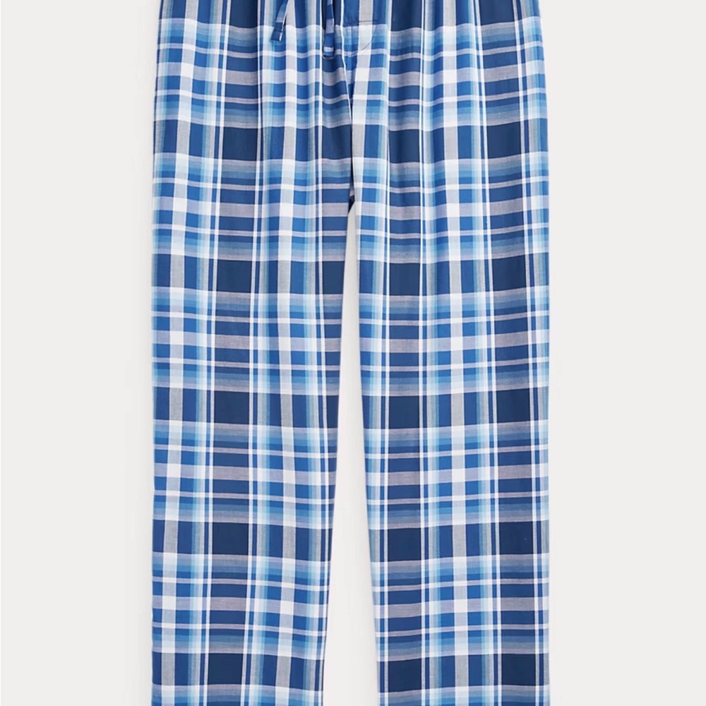 Polo Ralph Lauren Blue Plaid Pajama Pants